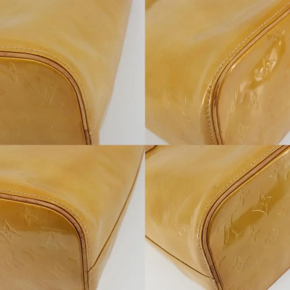 Louis Vuitton Monogram Vernis Houston Handbag Beige